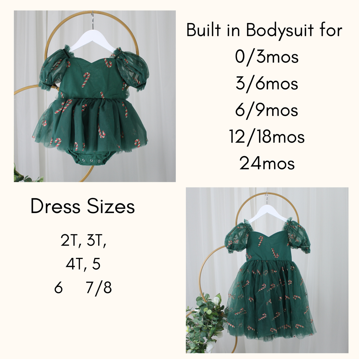 Girls Christmas Dress | Red Green Plaid