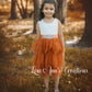 Burnt Orange Sleeveless Flower Girl Dress – Daisy