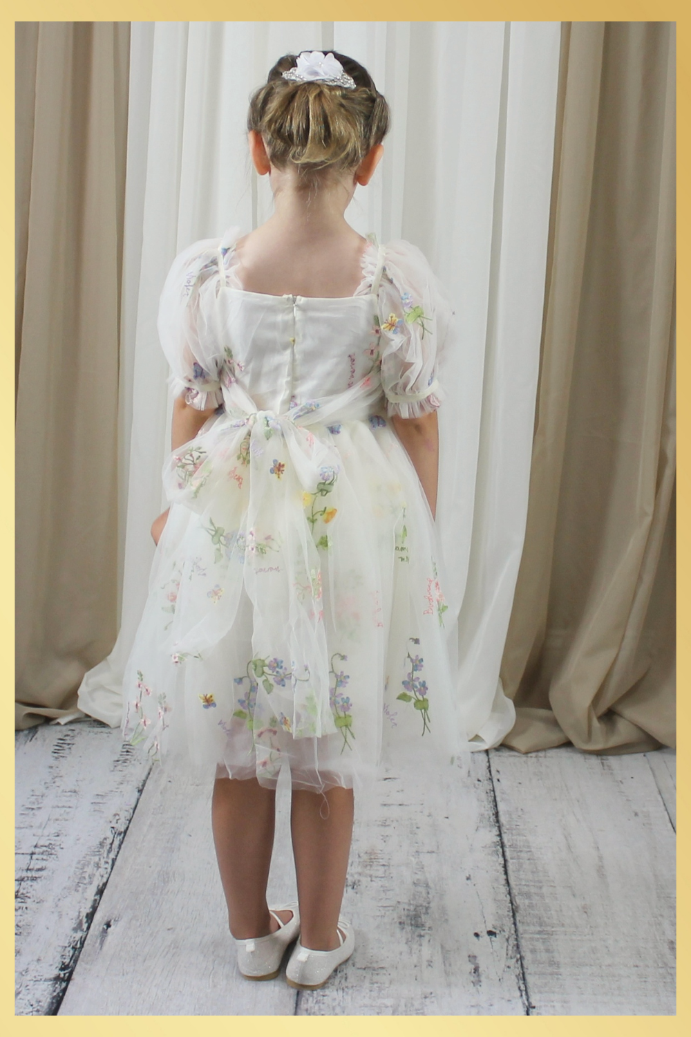 wildflower girls birthday dress