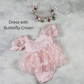 Light pink butterfly dress with matching butterfly crown