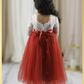 Lace and tulle flower girl dress