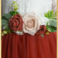 Rust floral sash