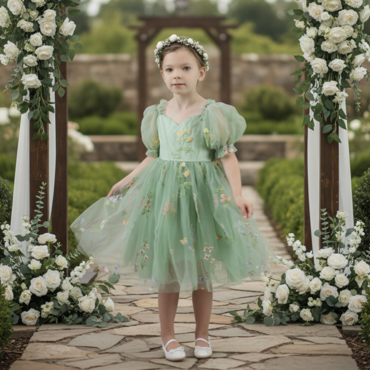  sage green floral romper dress. 