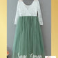 The Tulip - Sage Green Dress - Long Sleeve