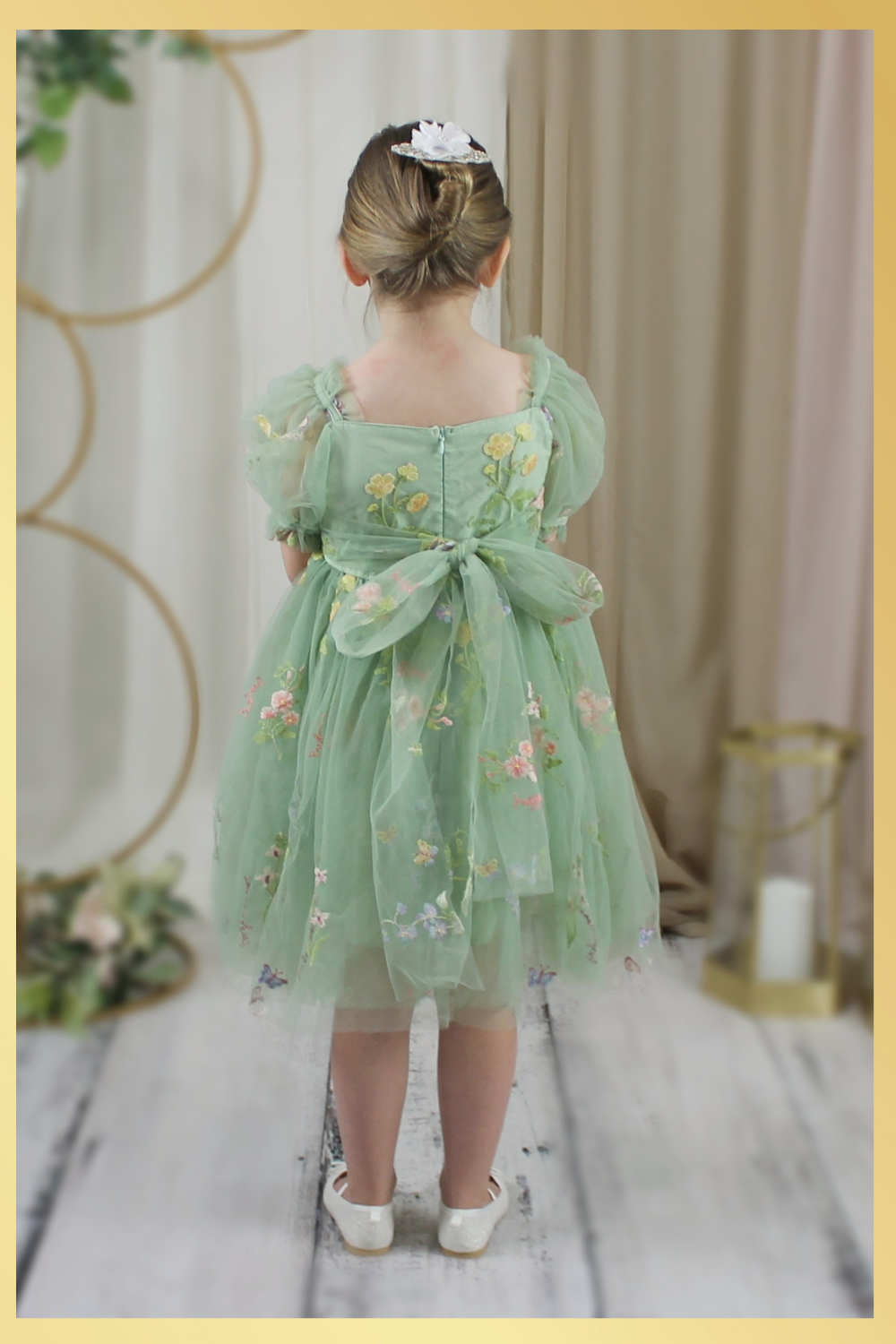 floral flower girl dress